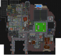 Map of the first floor of the space station.